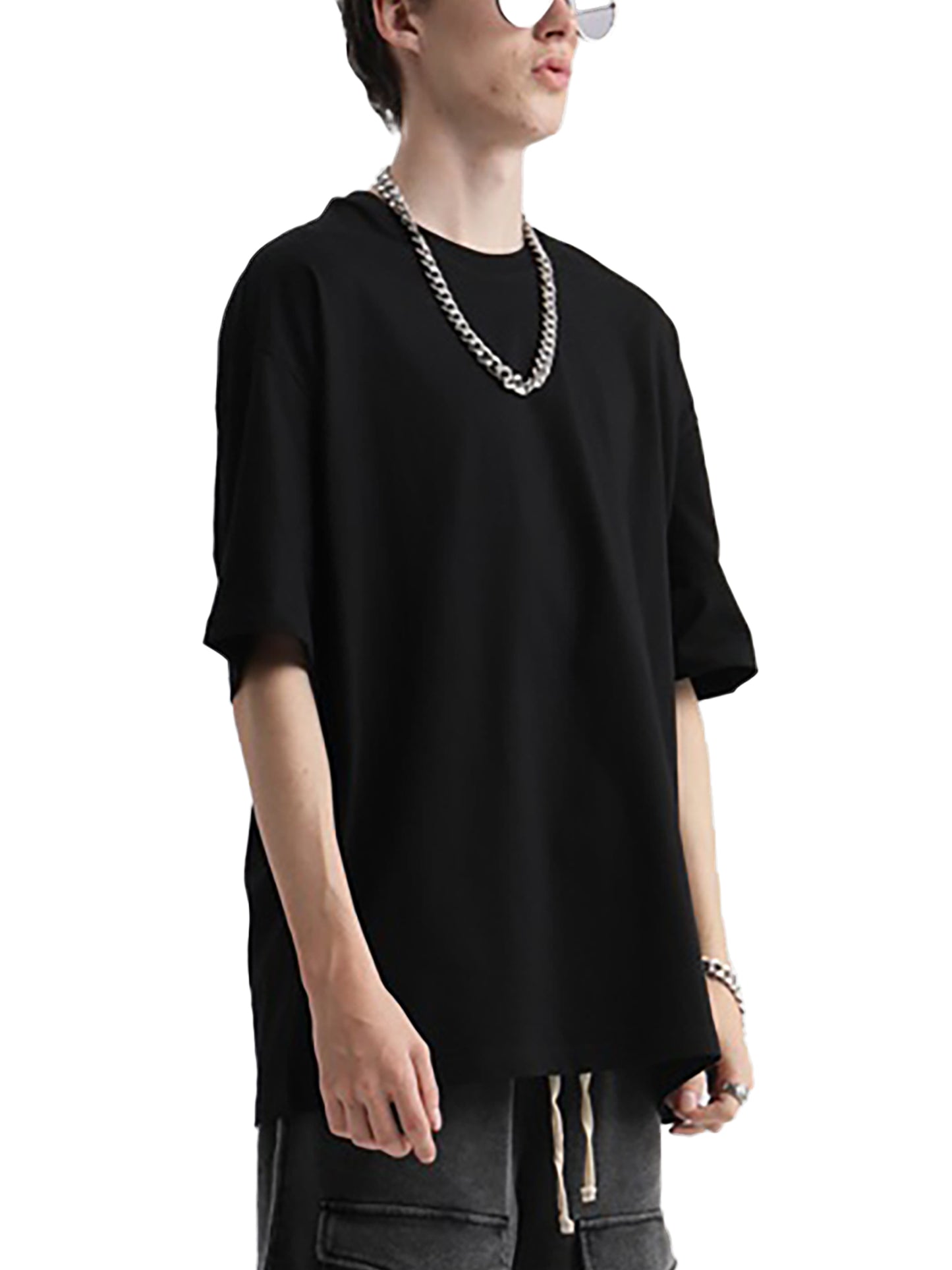 Oversize Deep Drop Shoulder Tee - 190 GSM